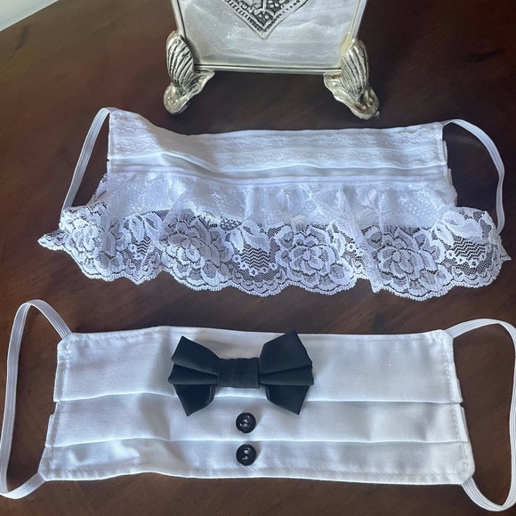 NEW His & Her Wedding Facemasks - Picture 1 of 7